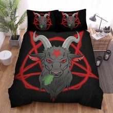 Load image into Gallery viewer, The Demon Goat Vegetarian Bed Sheets Spread Duvet Cover Bedding Sets