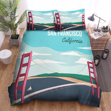 Load image into Gallery viewer, California San Francisco Bed Sheets Spread Comforter Duvet Cover Bedding Sets