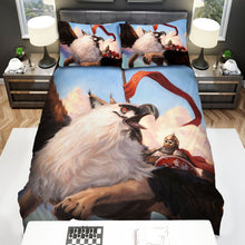 Load image into Gallery viewer, Warrior Griffin Rider Art Painting Bed Sheets Spread Duvet Cover Bedding Sets