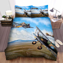 Load image into Gallery viewer, Ww2 The Italian Aircraft - Burning Savoia Marchetti Sm81 Italeri Bed Sheets Spread Duvet Cover Bedding Sets