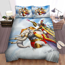 Load image into Gallery viewer, The Creature - The Wizard Riding On The Elephant Bed Sheets Spread Duvet Cover Bedding Sets