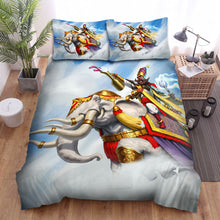 Load image into Gallery viewer, The Creature - The Wizard Riding On The Elephant Bed Sheets Spread Duvet Cover Bedding Sets