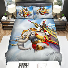 Load image into Gallery viewer, The Creature - The Wizard Riding On The Elephant Bed Sheets Spread Duvet Cover Bedding Sets