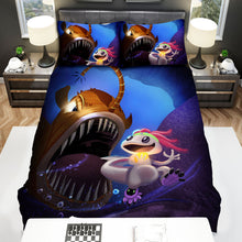 Load image into Gallery viewer, The Wild Animal - The Axolotl And The Hunter Bed Sheets Spread Duvet Cover Bedding Sets