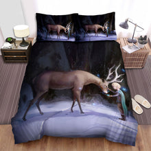 Load image into Gallery viewer, The Wildlife - The Deer And A Boy Bed Sheets Spread Duvet Cover Bedding Sets