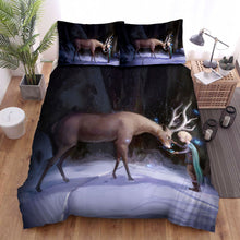 Load image into Gallery viewer, The Wildlife - The Deer And A Boy Bed Sheets Spread Duvet Cover Bedding Sets
