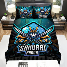Load image into Gallery viewer, The Cute Animal - The Panda Samurai Logo Bed Sheets Spread Duvet Cover Bedding Sets