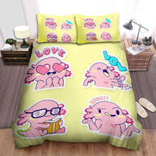 Load image into Gallery viewer, The Axolotl Laughing Art Bed Sheets Spread Duvet Cover Bedding Sets
