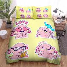 Load image into Gallery viewer, The Axolotl Laughing Art Bed Sheets Spread Duvet Cover Bedding Sets