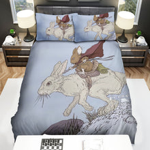 Load image into Gallery viewer, The Wild Animal - The Mouse Knight On A Hare Bed Sheets Spread Duvet Cover Bedding Sets