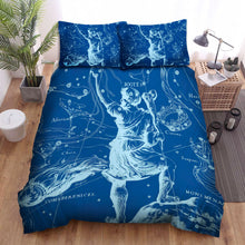 Load image into Gallery viewer, Boötes Constellation Map Bed Sheets Spread Comforter Duvet Cover Bedding Sets