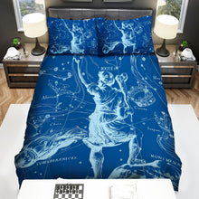 Load image into Gallery viewer, Boötes Constellation Map Bed Sheets Spread Comforter Duvet Cover Bedding Sets