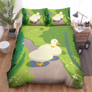 The Farm Animal - The Duck On The Path Bed Sheets Spread Duvet Cover Bedding Sets
