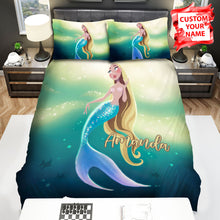 Load image into Gallery viewer, Mermaid Blondy Bed Sheets Spread Comforter Duvet Cover Bedding Sets
